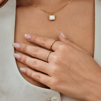 Crystal Eternity Ring