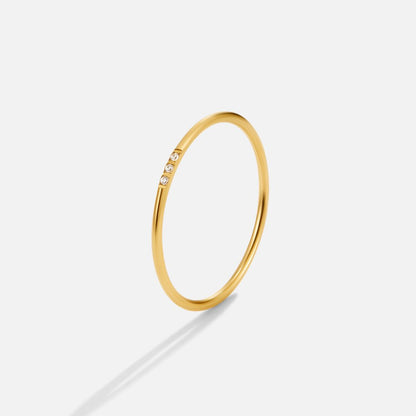 Eula Gold and Crystal Ring