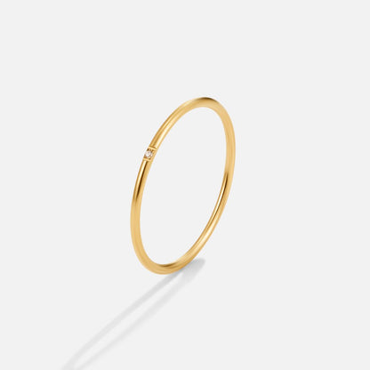 Eula Gold and Crystal Ring