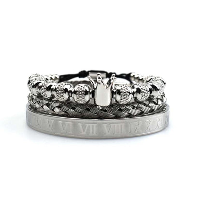 Men's Imperial Crown Roman-Style Bracelet - Magnus