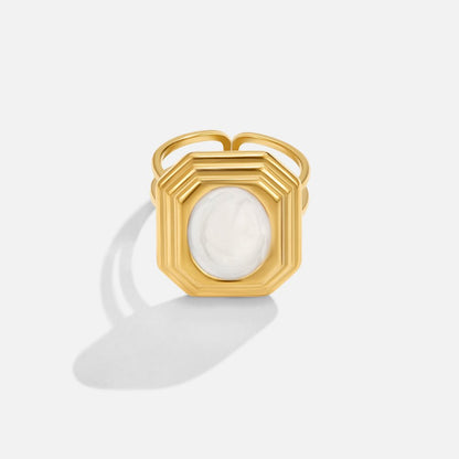 Vintage Gold Geometric Ring