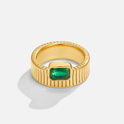 Giana Gold and Emerald Ring