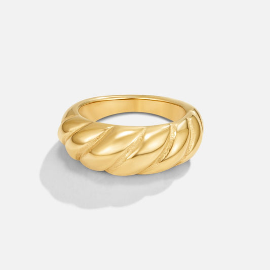 Gold Crescent Ring