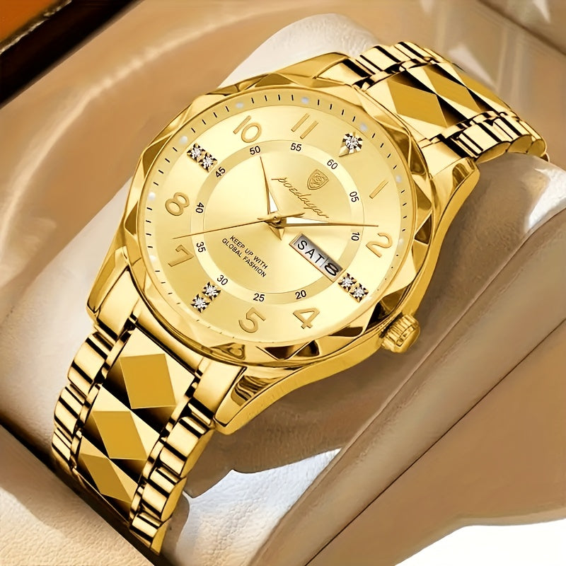 Classic Analog Watch with Elegant Metal Bracelet, Simple Dial and Timeless Design