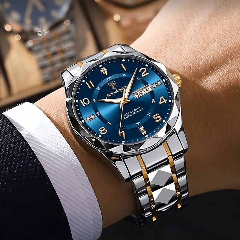 Classic Analog Watch with Elegant Metal Bracelet, Simple Dial and Timeless Design