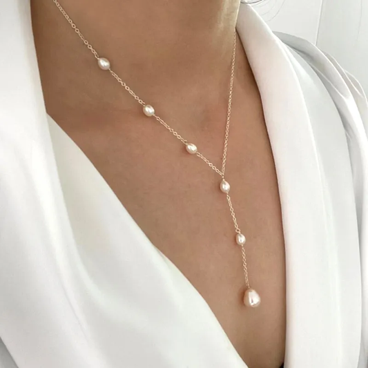 Vintage Pendant and Pearl Necklace