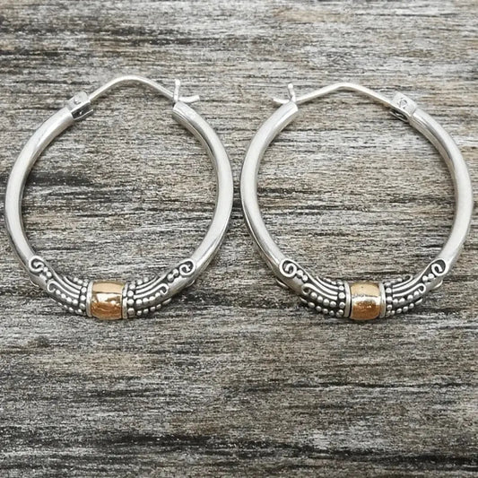 Vintage Engraved Silver Earrings - Limited Edition Statement Piece
