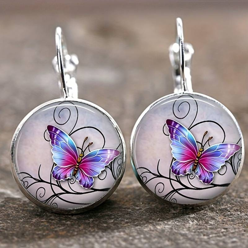 Vintage Crystal Butterfly Earrings Numbered Limited Edition