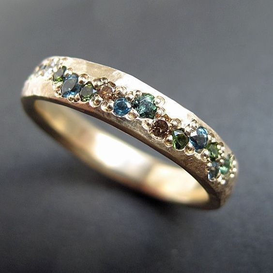 Women's Silver Ring Set with Fine Stones - Noémie