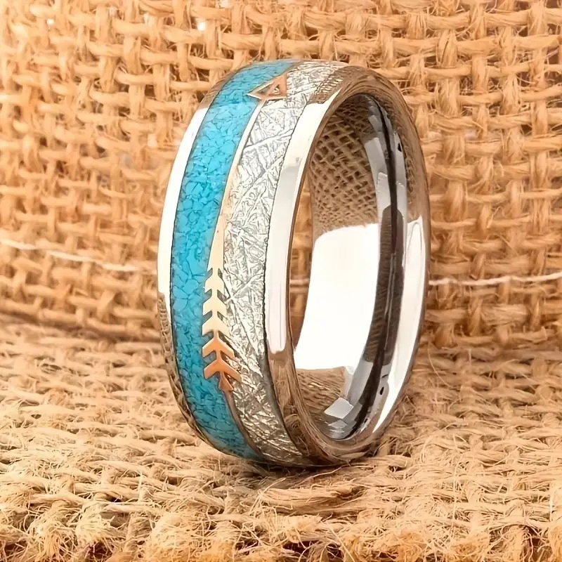 Vintage Enameled Silver Ring