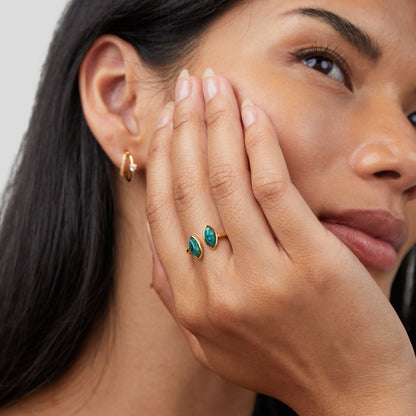 Green Jade Wrap Ring