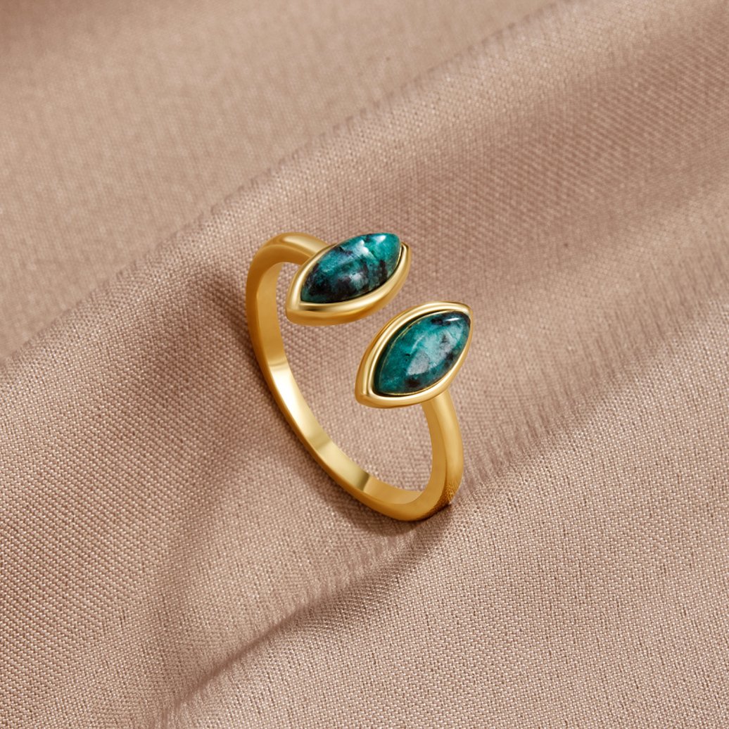 Green Jade Wrap Ring