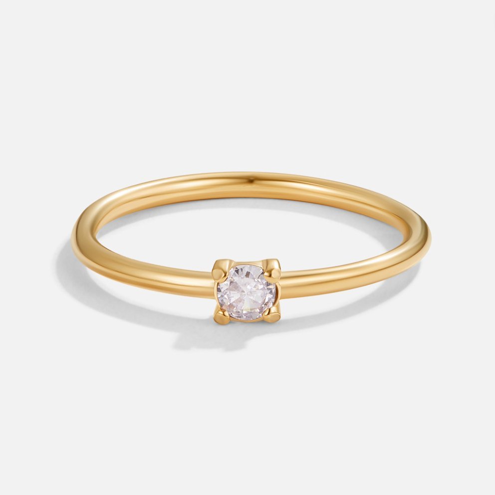 Gold June Birthstone Ring