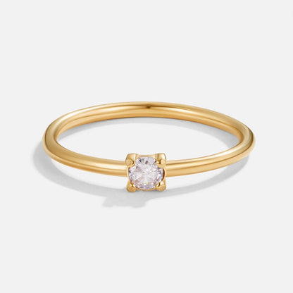 Gold June Birthstone Ring