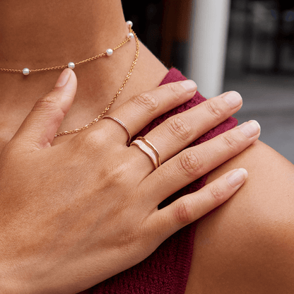 Sahara Layered Gold Ring