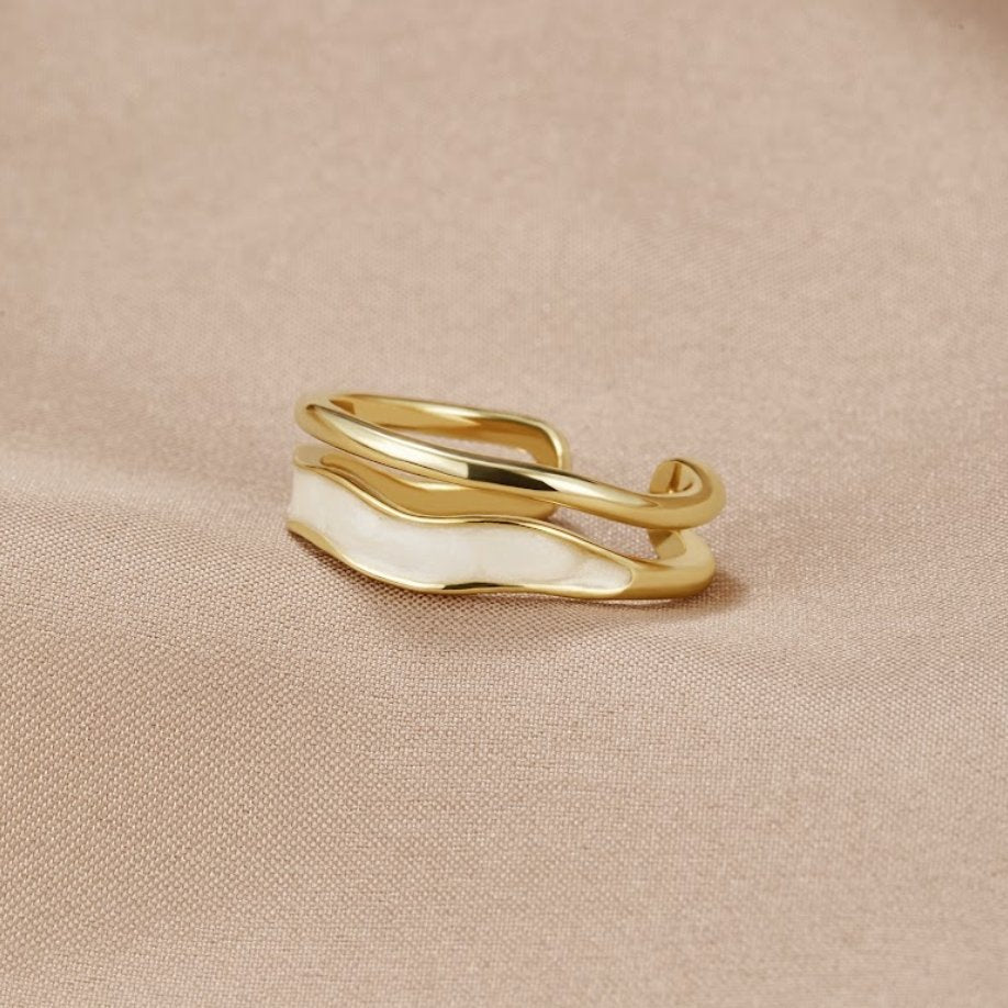 Sahara Gold Stacked Ring