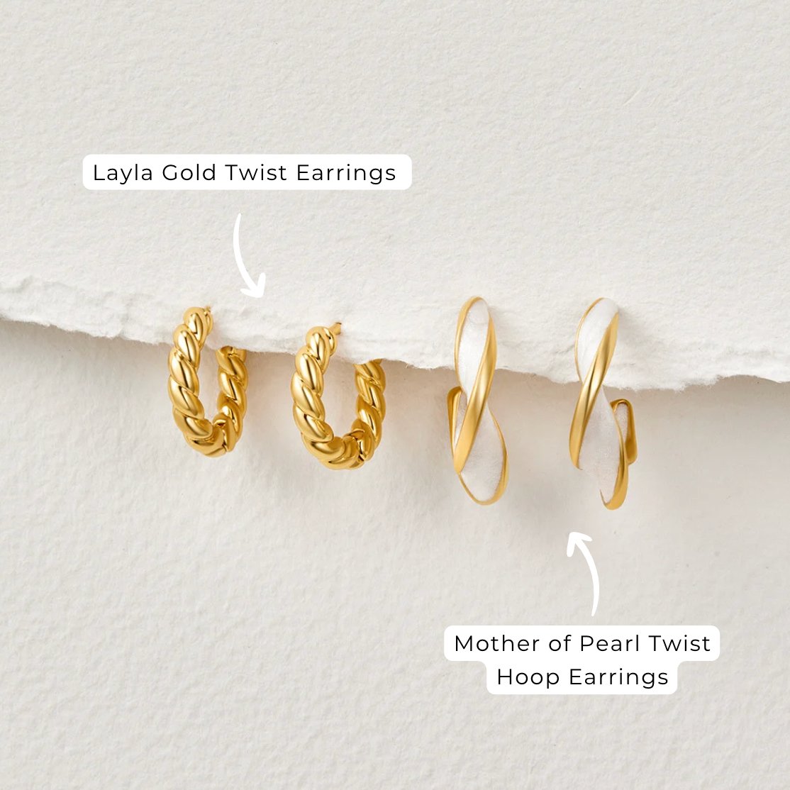 Melusine Luna Twist Earrings