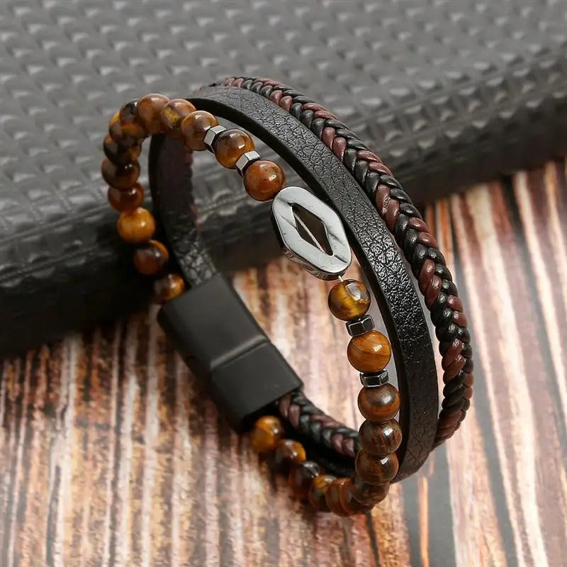 Elegant Vintage - Luxury Leather Bracelet