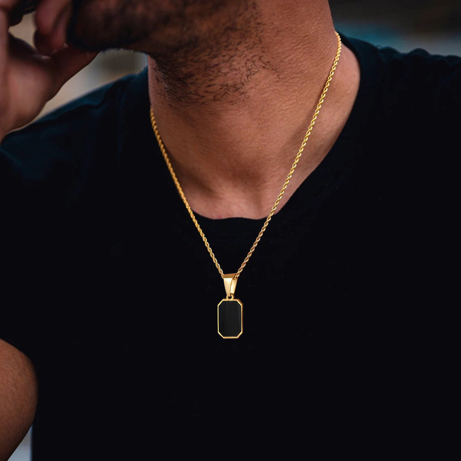 Eliano Men's Onyx Necklace