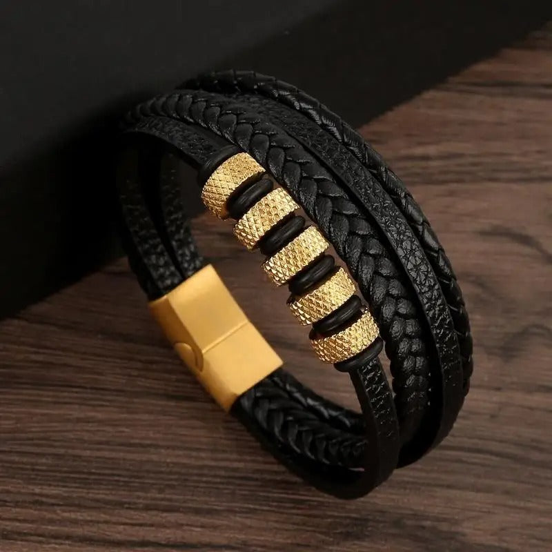 Regal Vintage - Luxury Leather Bracelet