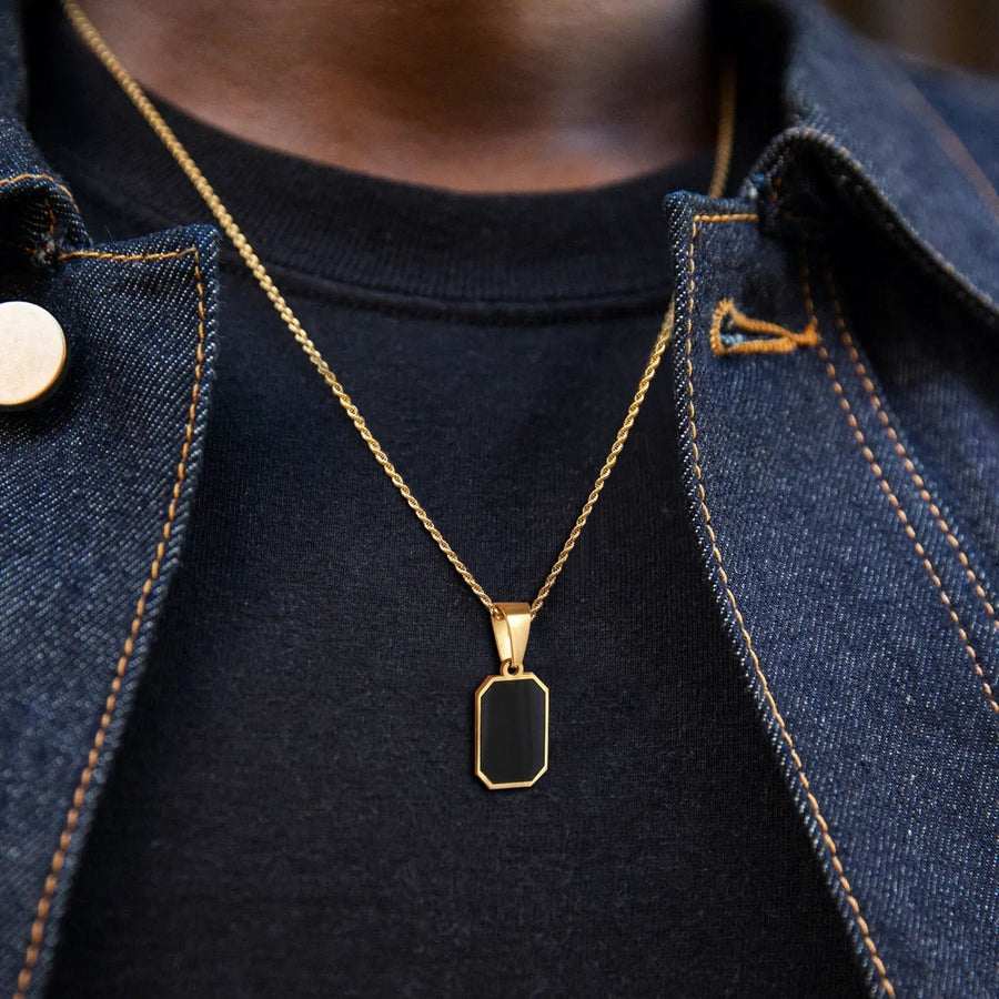 Eliano Men's Onyx Necklace