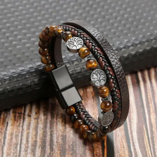 Elysian Vintage - Luxury Leather Bracelet