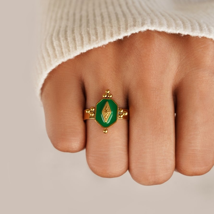 Marina Vintage Geometric Ring