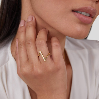 Mila Twisted Gold Ring