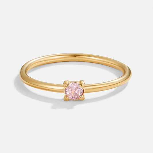 Gold October Birthstone Ring