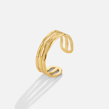 Ohio Stacked Gold Ring