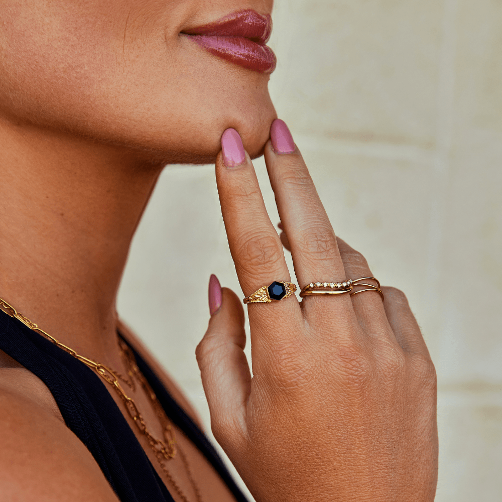 Phoenix Black Onyx Ring