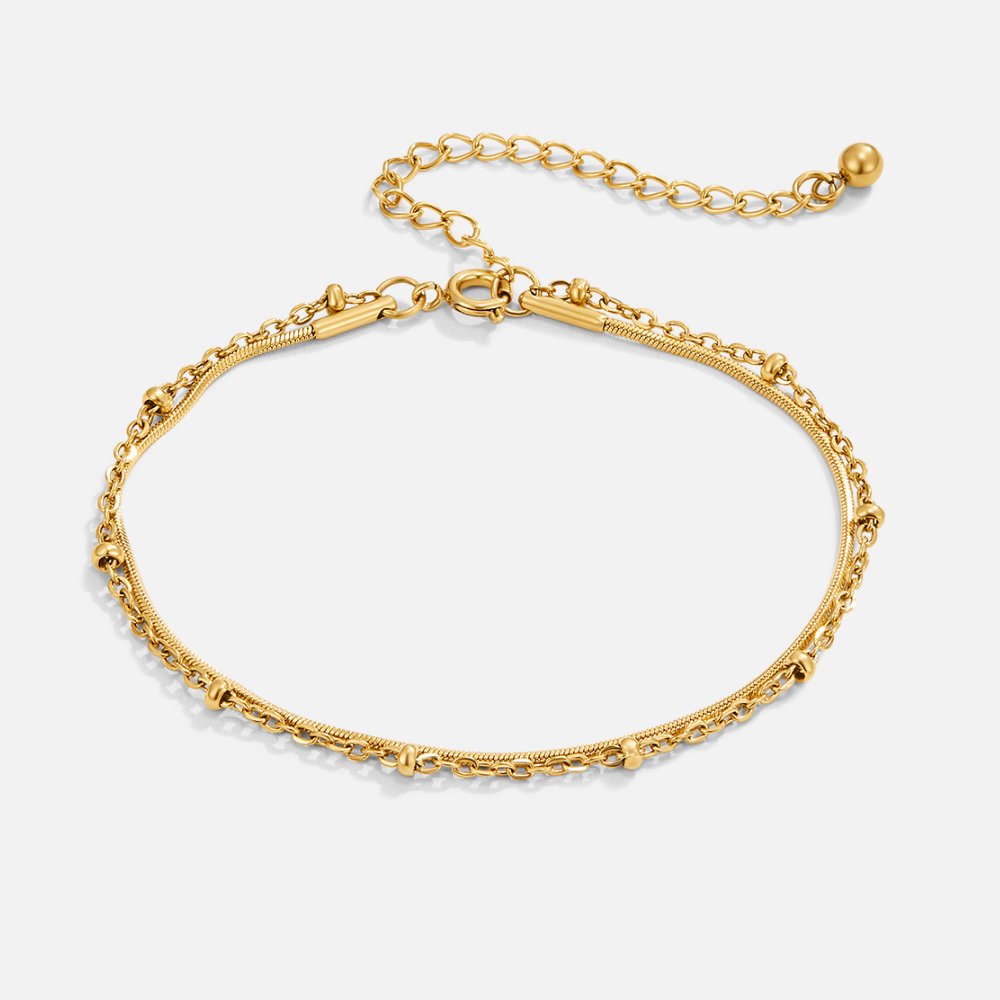 Sparkling Double Chain Bracelet - Genève