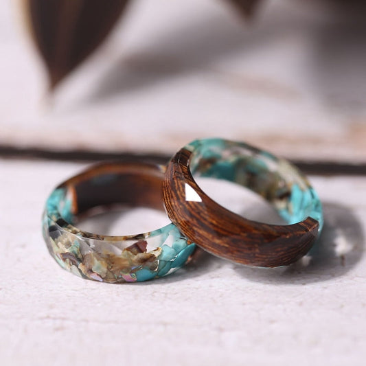 Marie-Caley Wooden Orchid Ring
