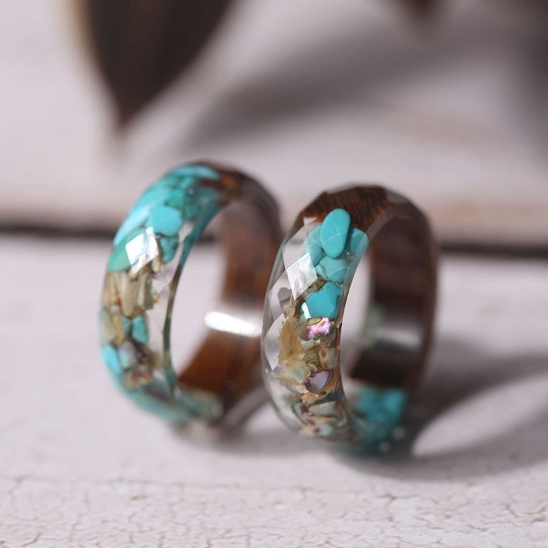 Marie-Caley Wooden Orchid Ring