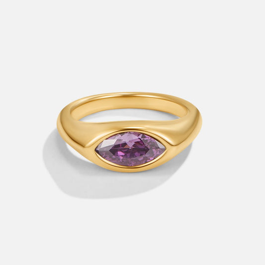 Mauve Arizona Crystal Ring