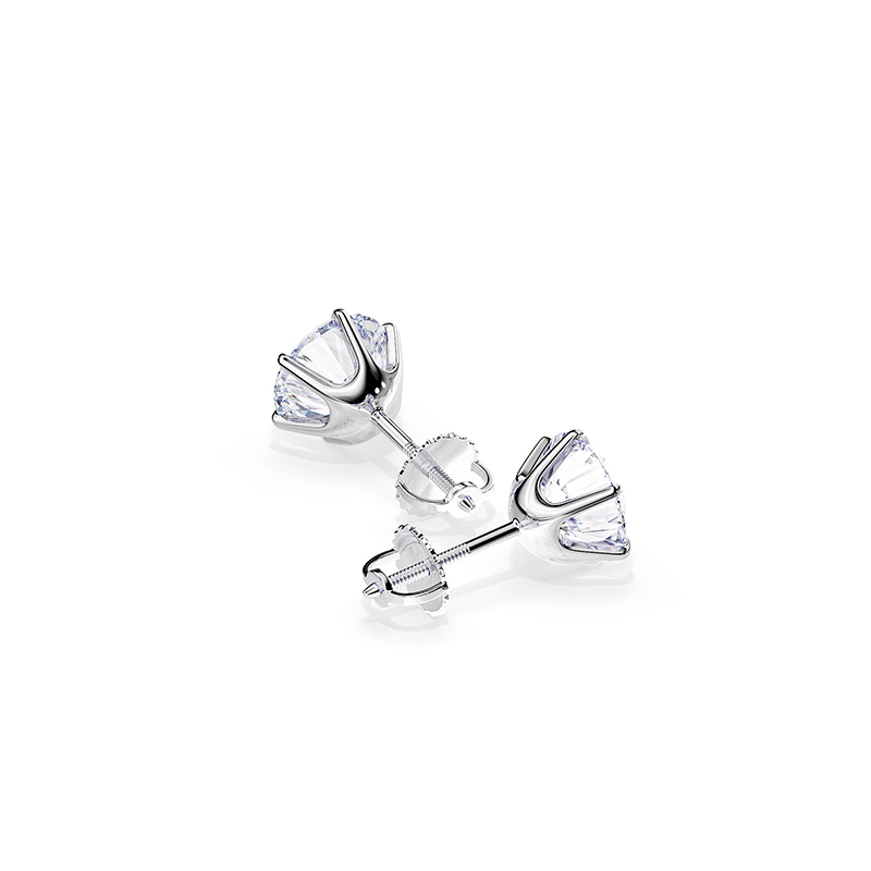 White Gold Tera Collection Earrings - Handmade Limited Edition