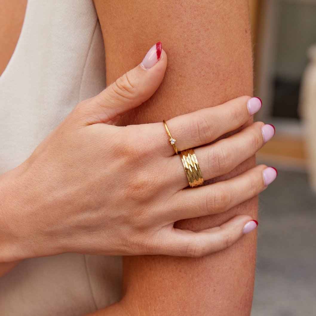 Petite Love Crystal Heart Ring