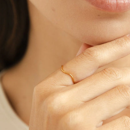 Tina Gold Stackable Ring
