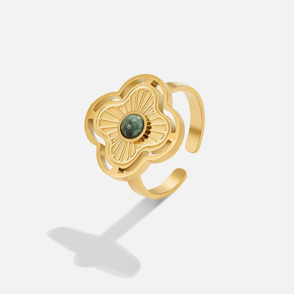 Lucky Flower Turquoise Ring