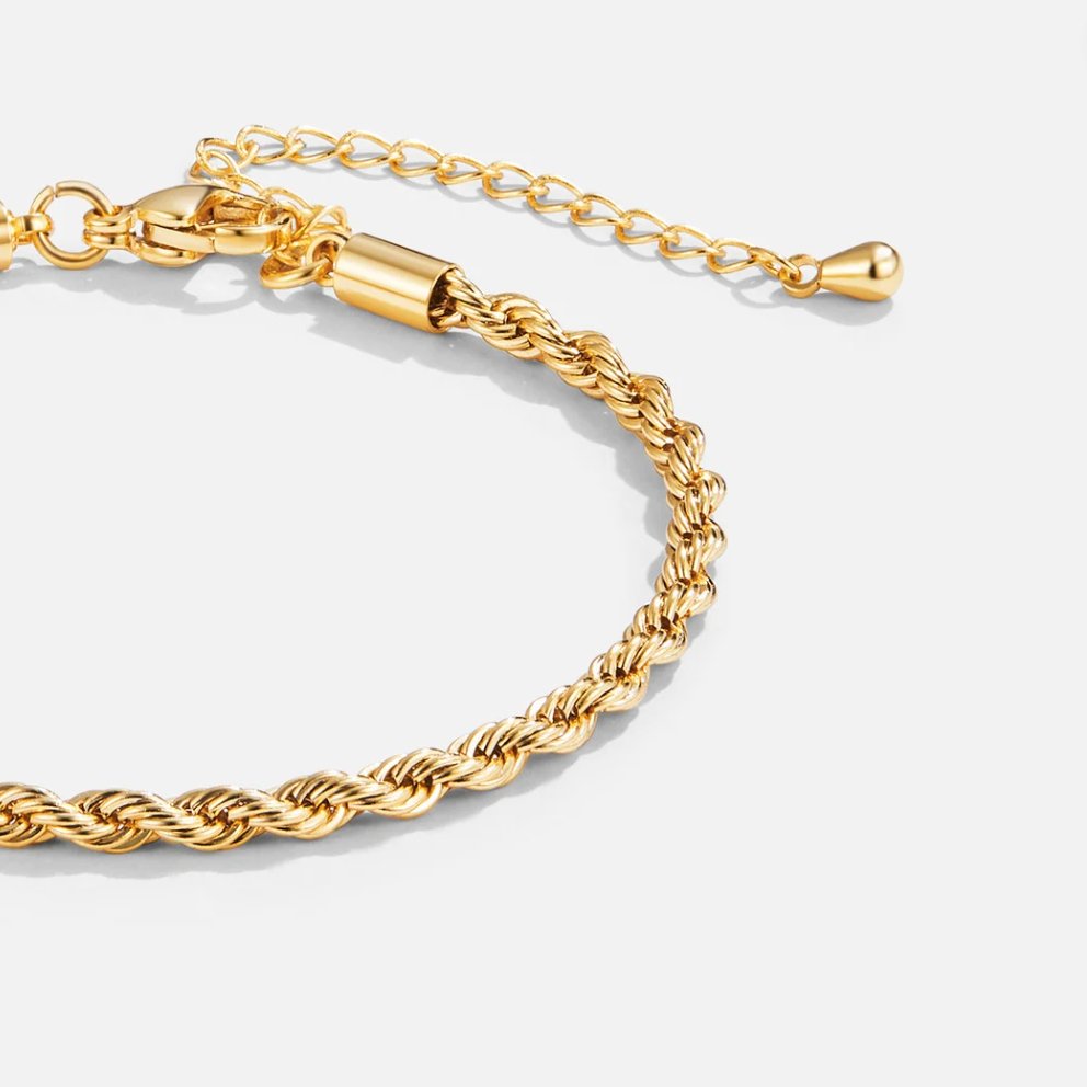 Adjustable Braided Chain Bracelet - Tiziana