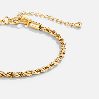 Adjustable Braided Chain Bracelet - Tiziana
