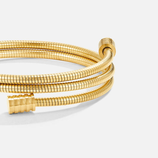 Modern Spiral Bangle Bracelet - Donatella