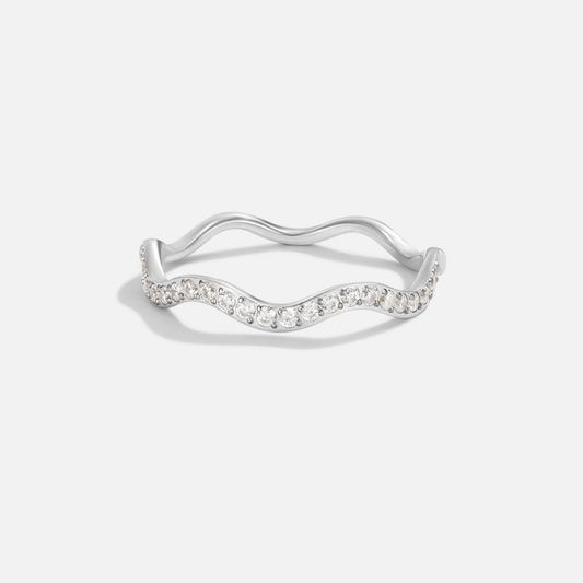 Zenya Crystal and Silver Ring